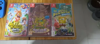 Lote Nintendo Switch Azul y Amarillo con juegos