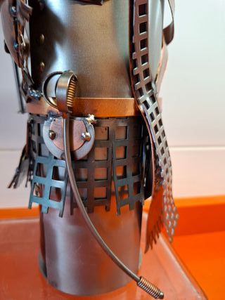 Portabotellas Escocés con Gaita  en metal vintage