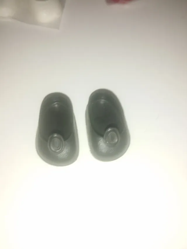 Scarpe per bambola Nancy nere con bottone