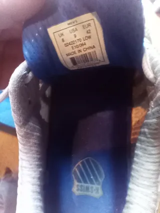 Zapatillas K-Swiss Azul y Blanco