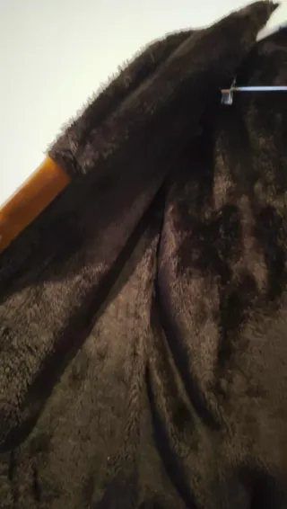 Chaquetón invierno hombre marrón polipiel