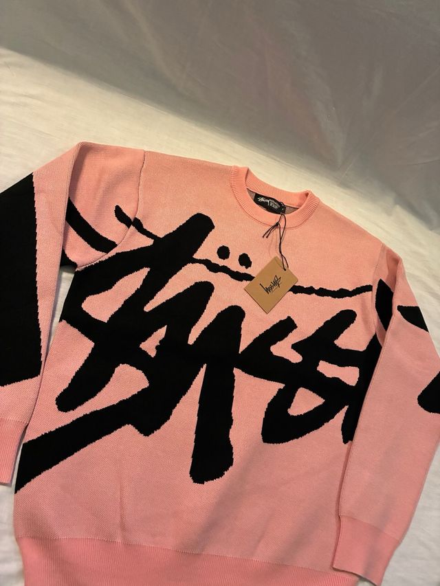 Jersey Stüssy Rosa y Negro