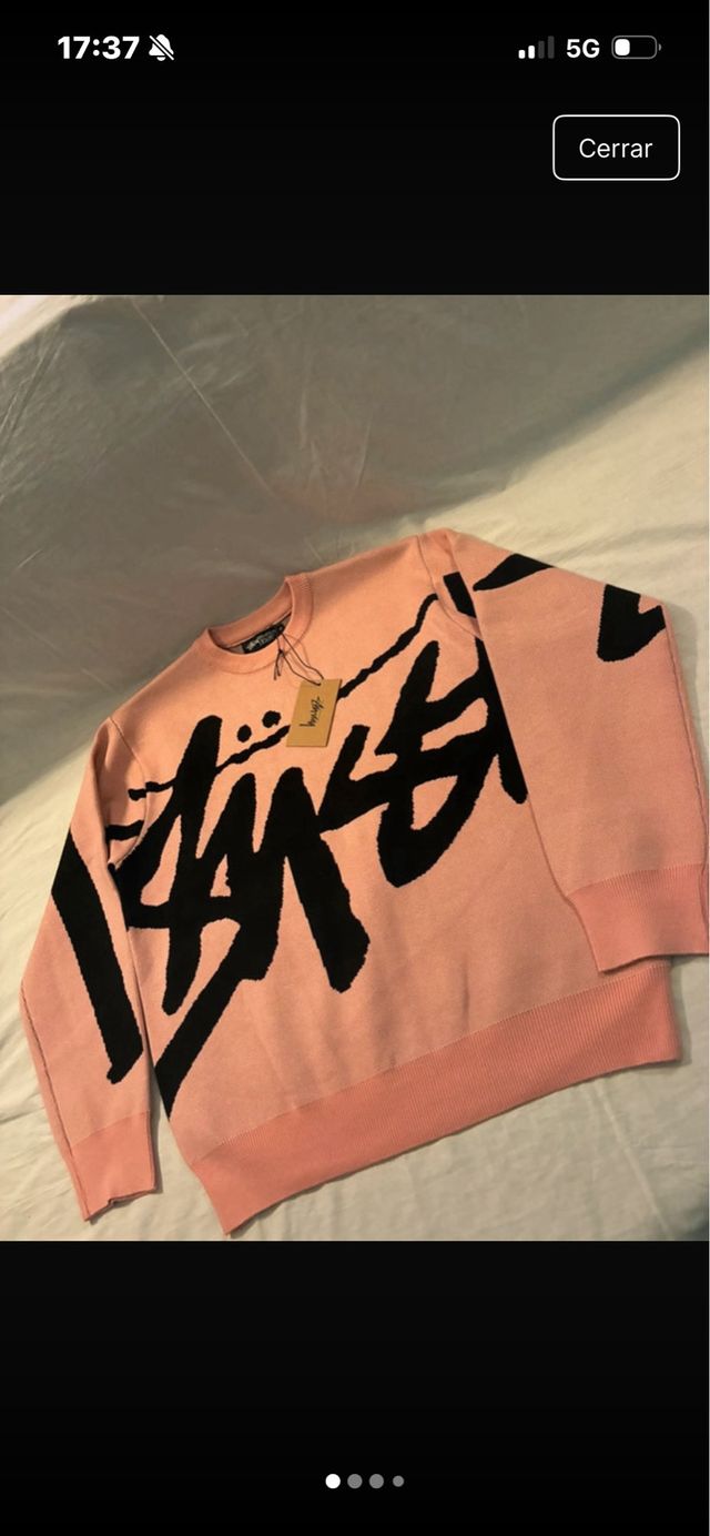 Jersey Stüssy Rosa y Negro
