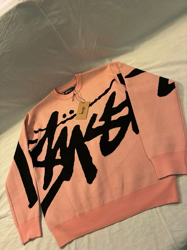 Jersey Stüssy Rosa y Negro