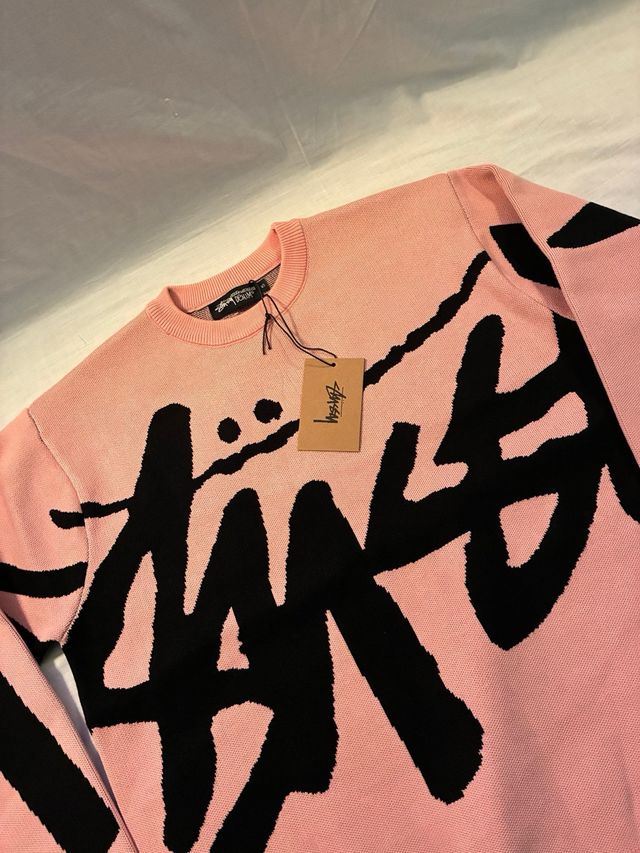 Jersey Stüssy Rosa y Negro