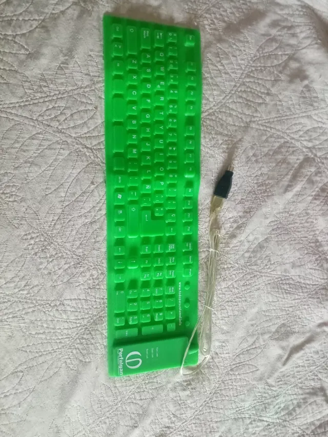Teclado Silicona Perfalgan Verde Flexible USB