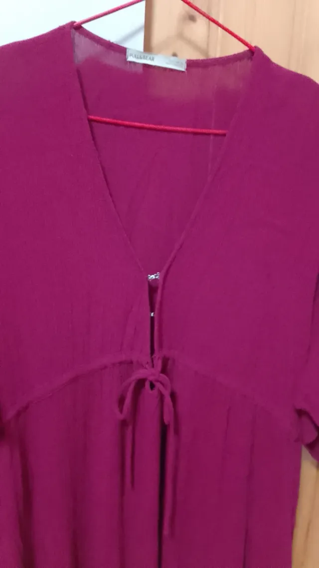 Vestido Pull&Bear rojo talla L