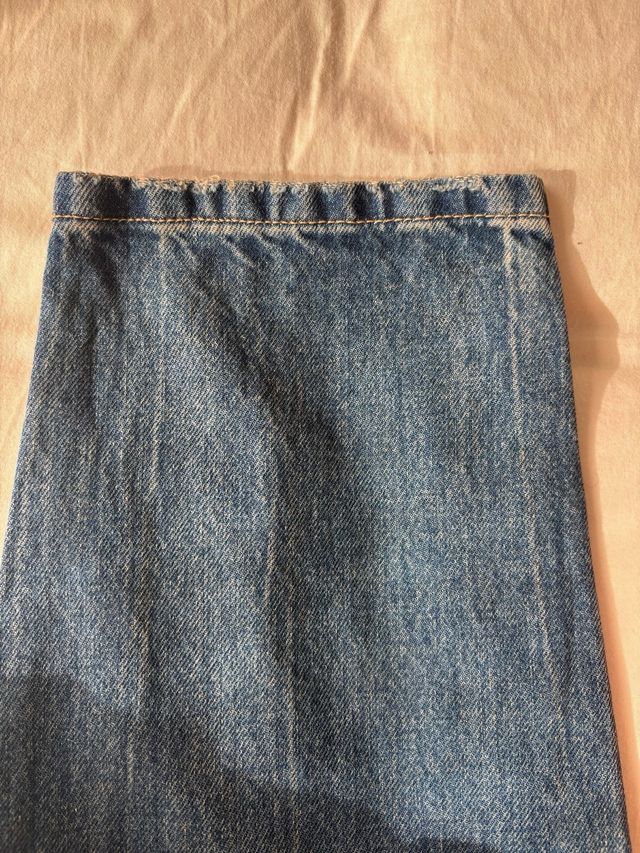 Jeans Mom Mango Talla 42 Azul Vintage