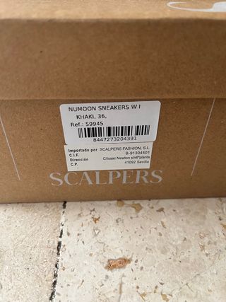 Zapatillas Scalpers Mujer Beige y Verde