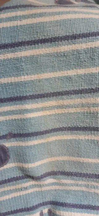 Tappeto Ikea a strisce blu