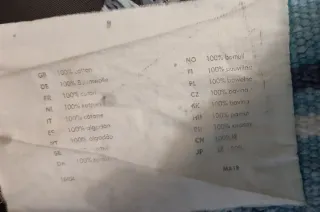 Tappeto Ikea a strisce blu