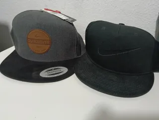 Gorras Quiksilver y Nike