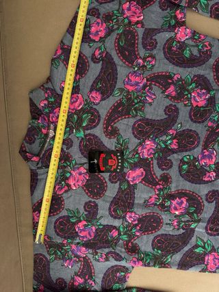 Felpa Vintage '80 Fantasia Paisley Floreale