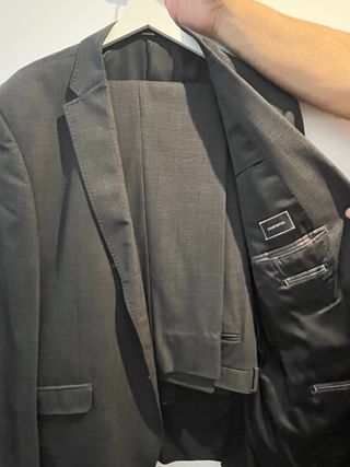 Traje Cortefiel Gris Oscuro