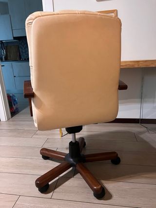 Sedia da scrivania presidenziale in ecopelle