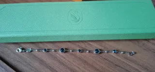 Pulsera Swarovski con piedras azules
