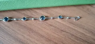 Pulsera Swarovski con piedras azules