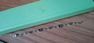 Pulsera Swarovski con piedras azules