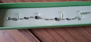 Pulsera Swarovski con piedras azules