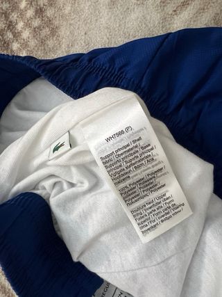 Tuta Lacoste originale blu e rossa