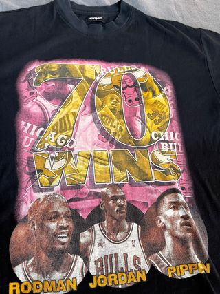 Camiseta Negra icónica 70 Chicago Bulls