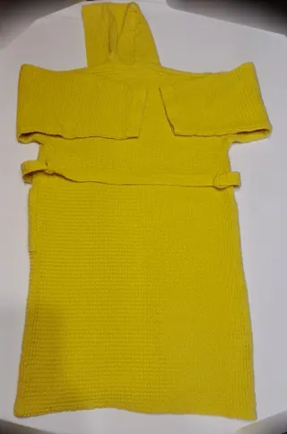 Accappatoio giallo bambino 100% cotone