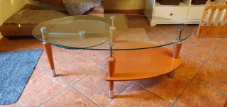 Mesa extensible Vintage Madera de Haya color cerez