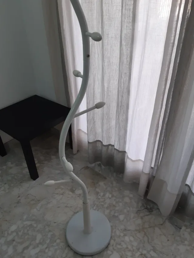 Perchero de pie blanco 180 cm