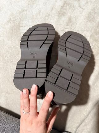 Botines Chelsea Zara Talla 39 Marrones