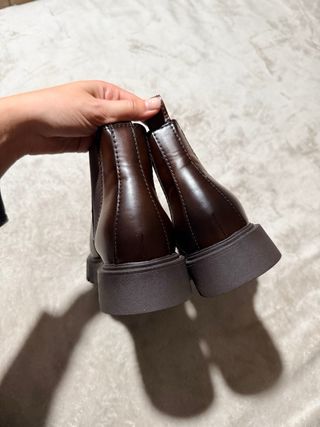 Botines Chelsea Zara Talla 39 Marrones