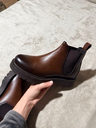 Botines Chelsea Zara Talla 39 Marrones