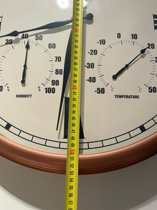 Reloj de Pared Riverdale con Termómetro y Higrómet