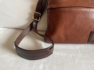 Bolso bandolera Massimo Dutti piel marrón
