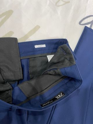 Traje Zara Slim Fit Azul. Americana 48  Pant 38