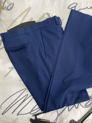 Traje Zara Slim Fit Azul. Americana 48  Pant 38