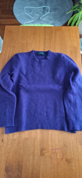 Polo Ralph Lauren Sudadera Lana Morado Talla L