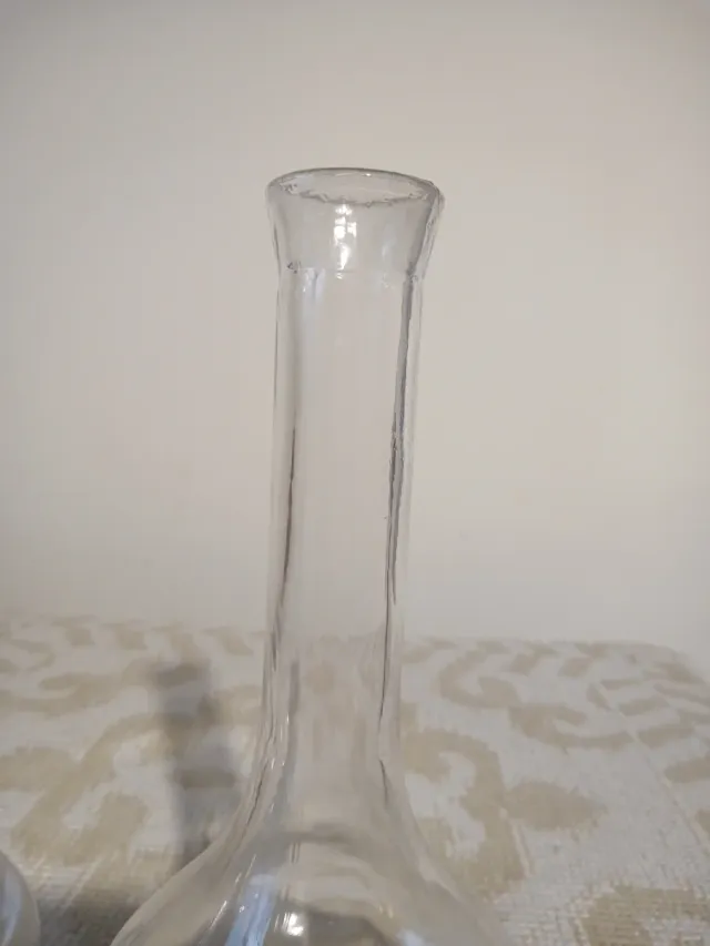 Coppia Vasetti Vetro Trasparente