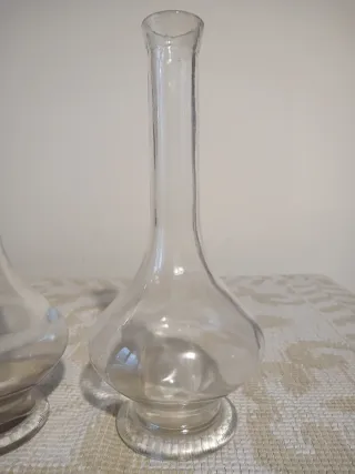 Coppia Vasetti Vetro Trasparente