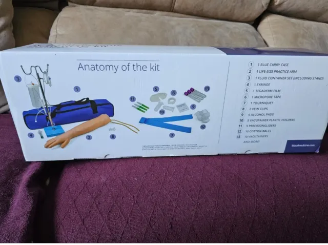 Brazo de entrenamiento IV y Flebotomía