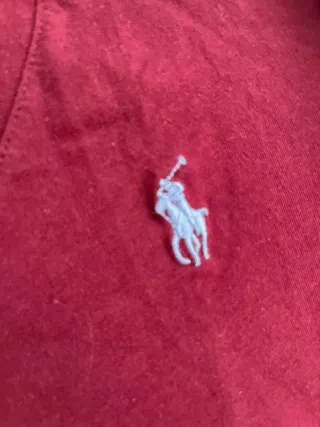 Camiseta Polo Ralph Lauren burdeos M manga larga