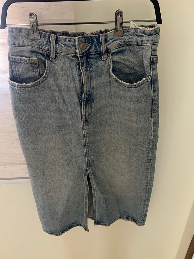 Falda vaquera Zara Talla M