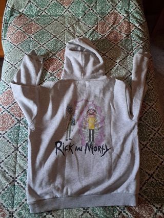 Sudadera Rick and Morty Gris