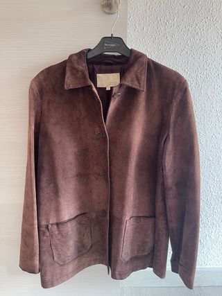 Chaqueta AMATO Mujer Ante Marrón