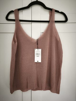 Top tirantes Sfera rosa palo Talla S