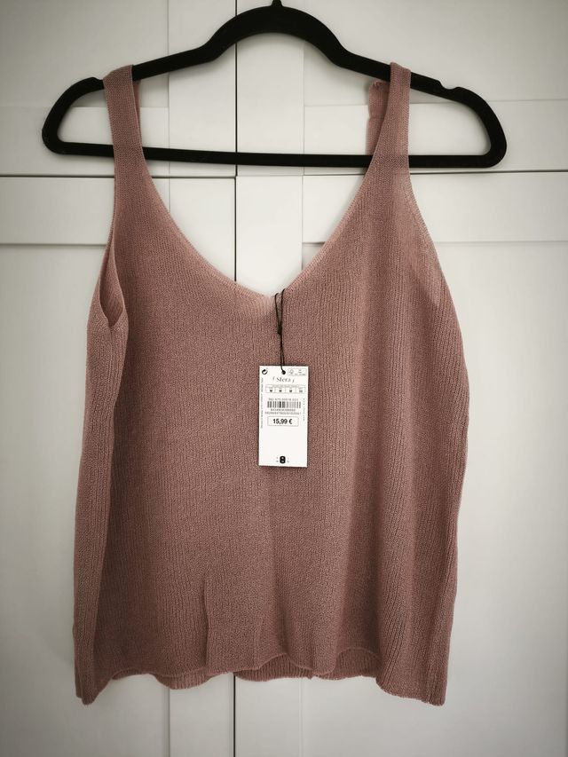 Top tirantes Sfera rosa palo Talla S