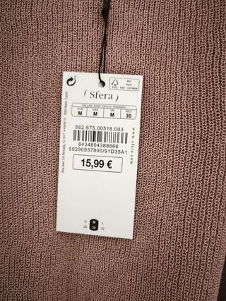 Top tirantes Sfera rosa palo Talla S