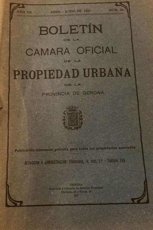 Boletín de la cámara oficial de la propiedad urban