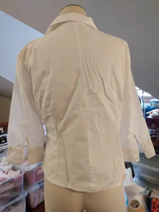 Camisa Punto Roma Blanca Talla M