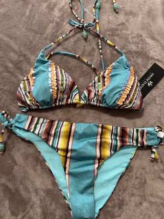 Bikini Swim Days Azul y Multicolor