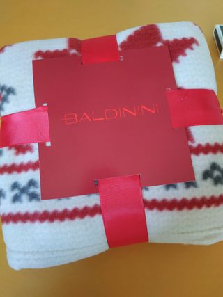 Baldinini set plaid e portafoglio uomo